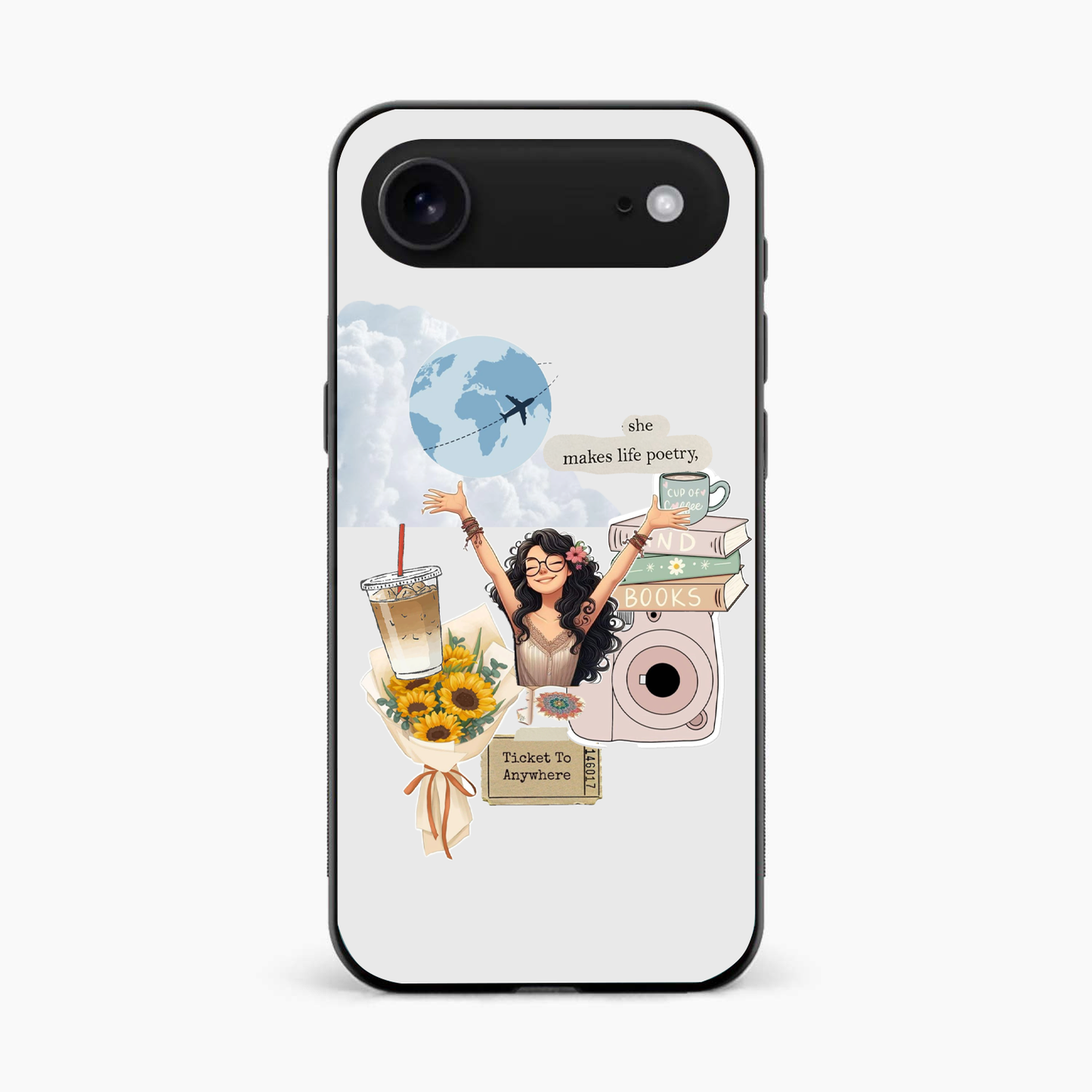 Dreamy Travel Girl Aesthetic Iphone 17 Air Back Cover