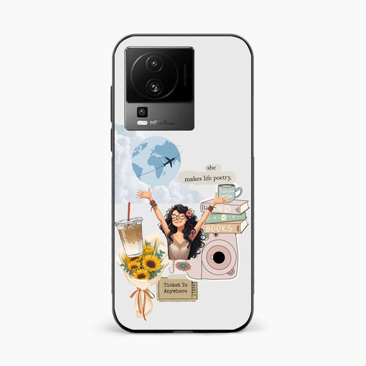 Dreamy Travel Girl Aesthetic Iqoo Neo 7 Pro 5G Back Cover