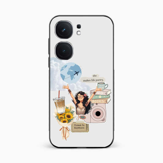 Dreamy Travel Girl Aesthetic Iqoo Neo 9 Pro 5G Back Cover