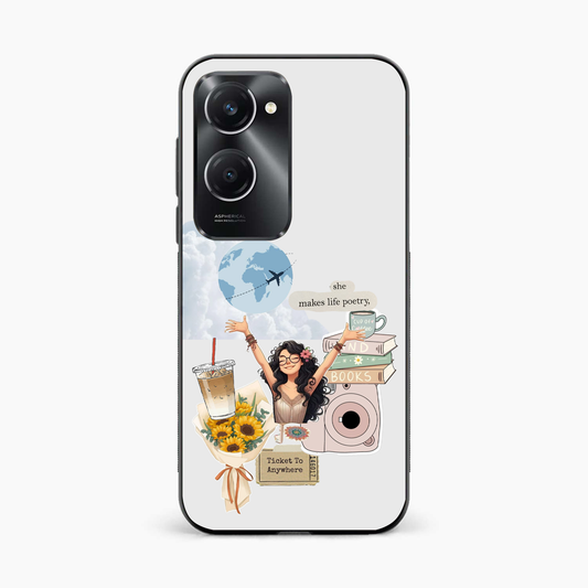 Dreamy Travel Girl Aesthetic Iqoo Z9 Lite 5G Back Cover