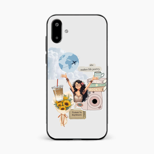 Dreamy Travel Girl Aesthetic Samsung F07 Back Cover