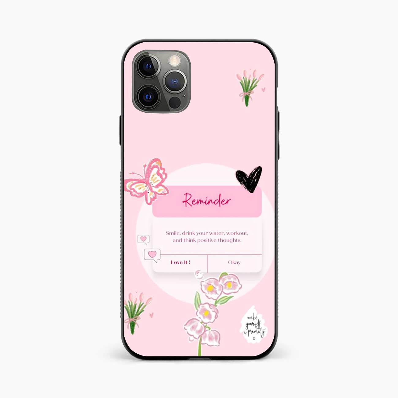 Floral Reminder iPhone 12 Pro Max Back Cover