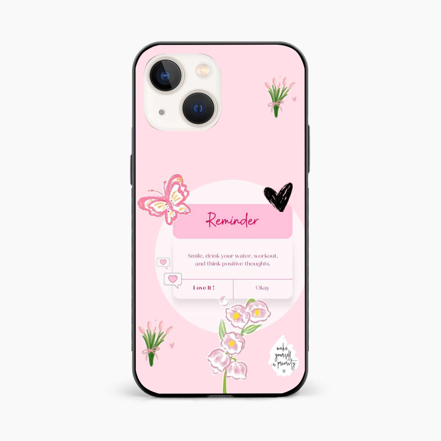 Floral Reminder Iphone 13 Mini Back Cover
