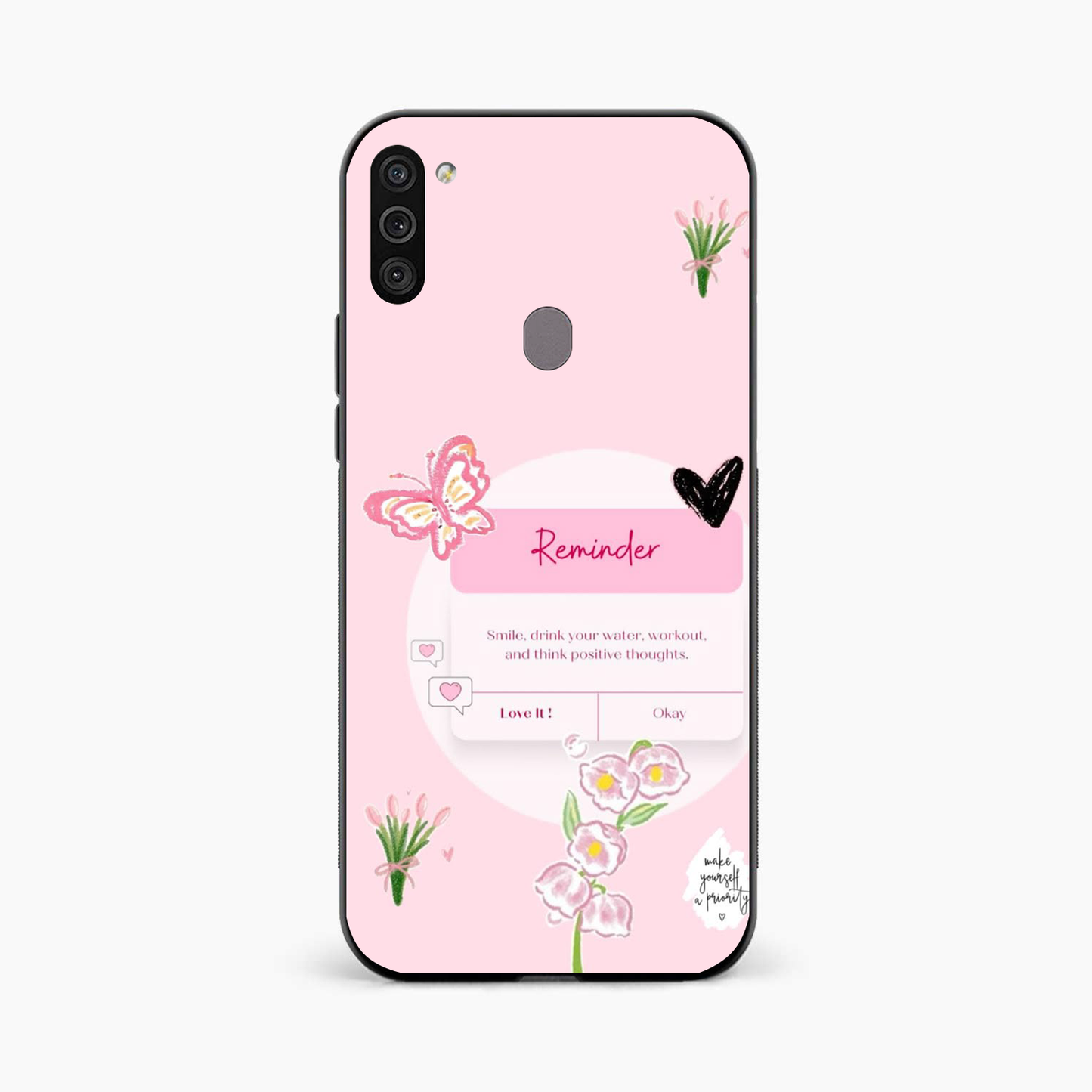 Floral Reminder Samsung A11 Back Cover
