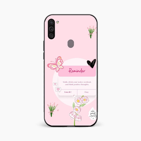 Floral Reminder Samsung A11 Back Cover