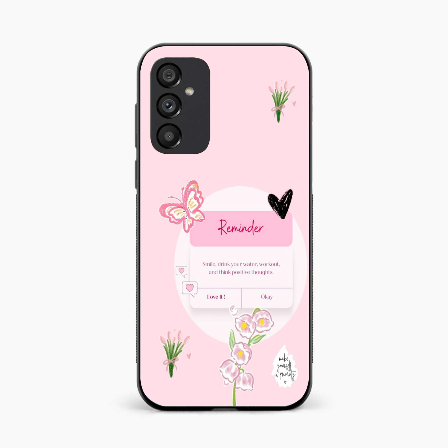 Floral Reminder Samsung M15 Back Cover