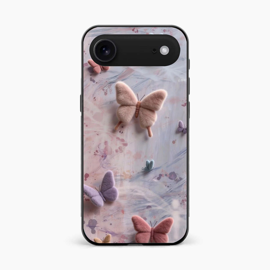 Fluffy Butterfly Iphone 17 Air Aesthetic Back Cover