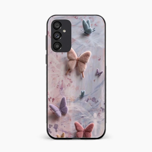 Fluffy Butterfly Samsung S25 Aesthetic Back Cover