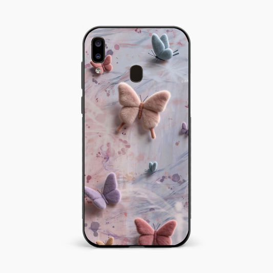Fluffy Butterfly Samsung A20 Aesthetic Back Cover