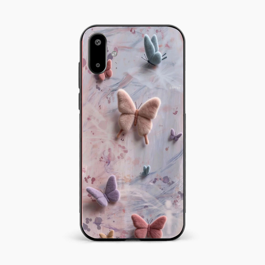 Fluffy Butterfly Samsung F07 Aesthetic Back Cover