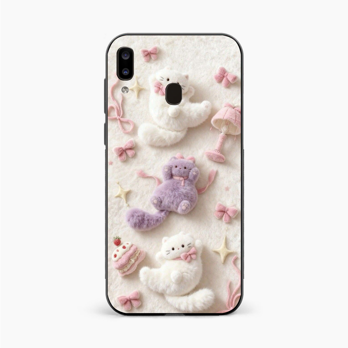 Fluffy Kitty Samsung A20 Back Cover