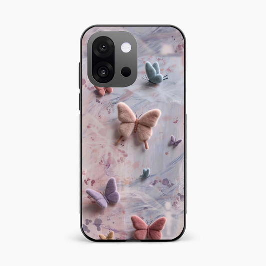 Fluffy Butterfly OnePlus 13s Aesthetic Back Cover