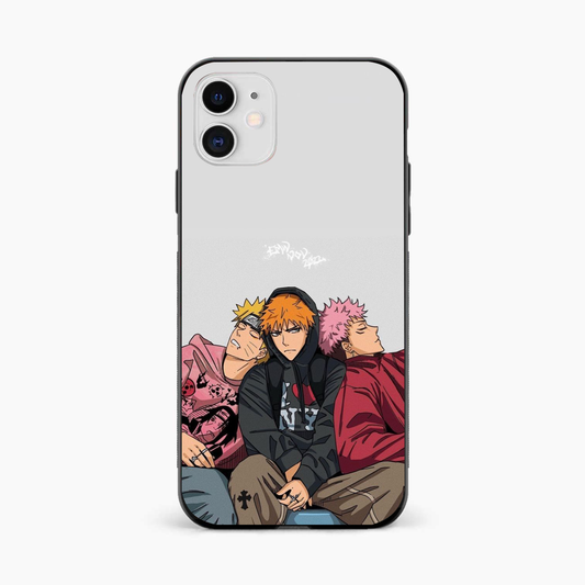 Ichigo x Naruto x Yuji iPhone 12 Back Cover