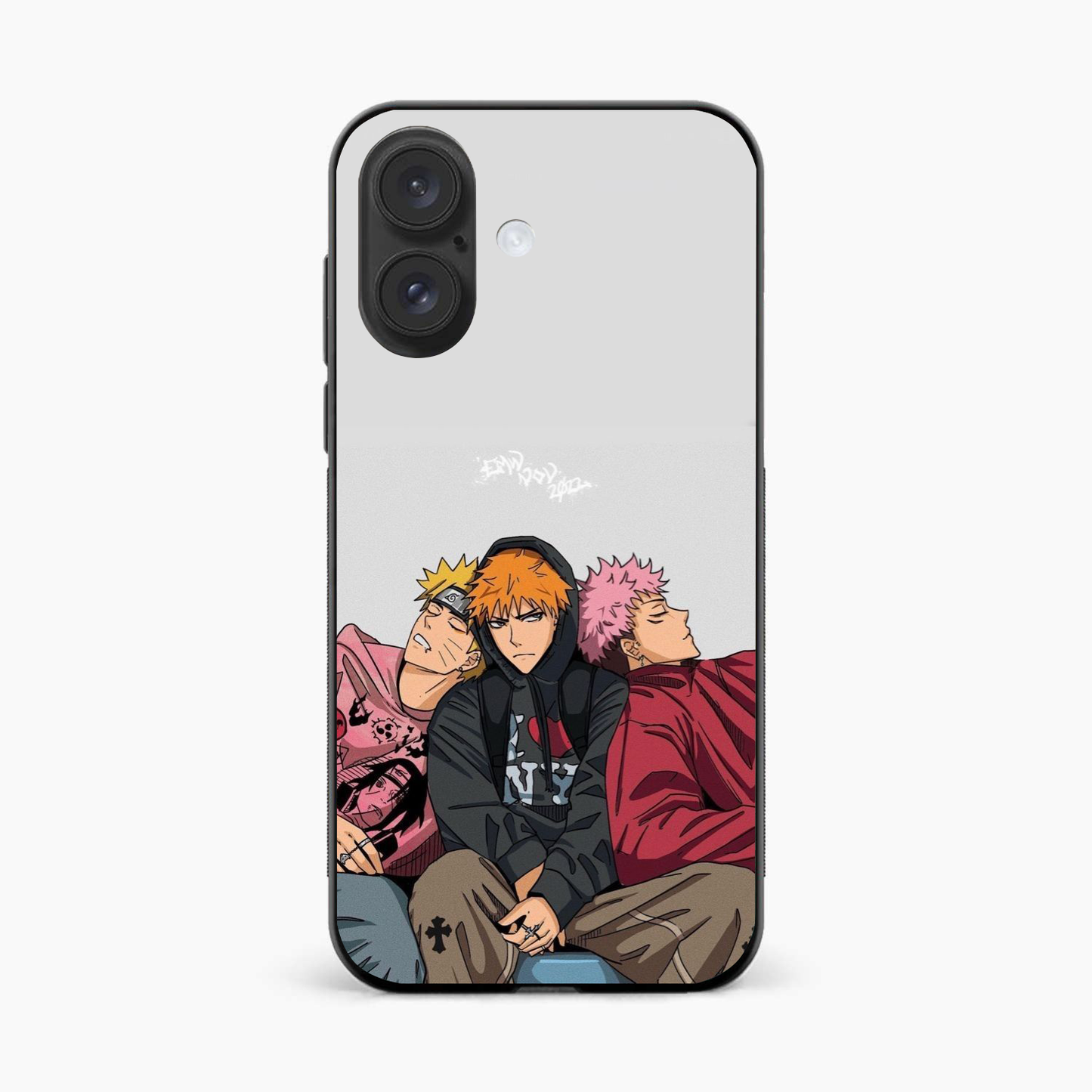 Ichigo x Naruto x Yuji Iphone 16 Plus Back Cover