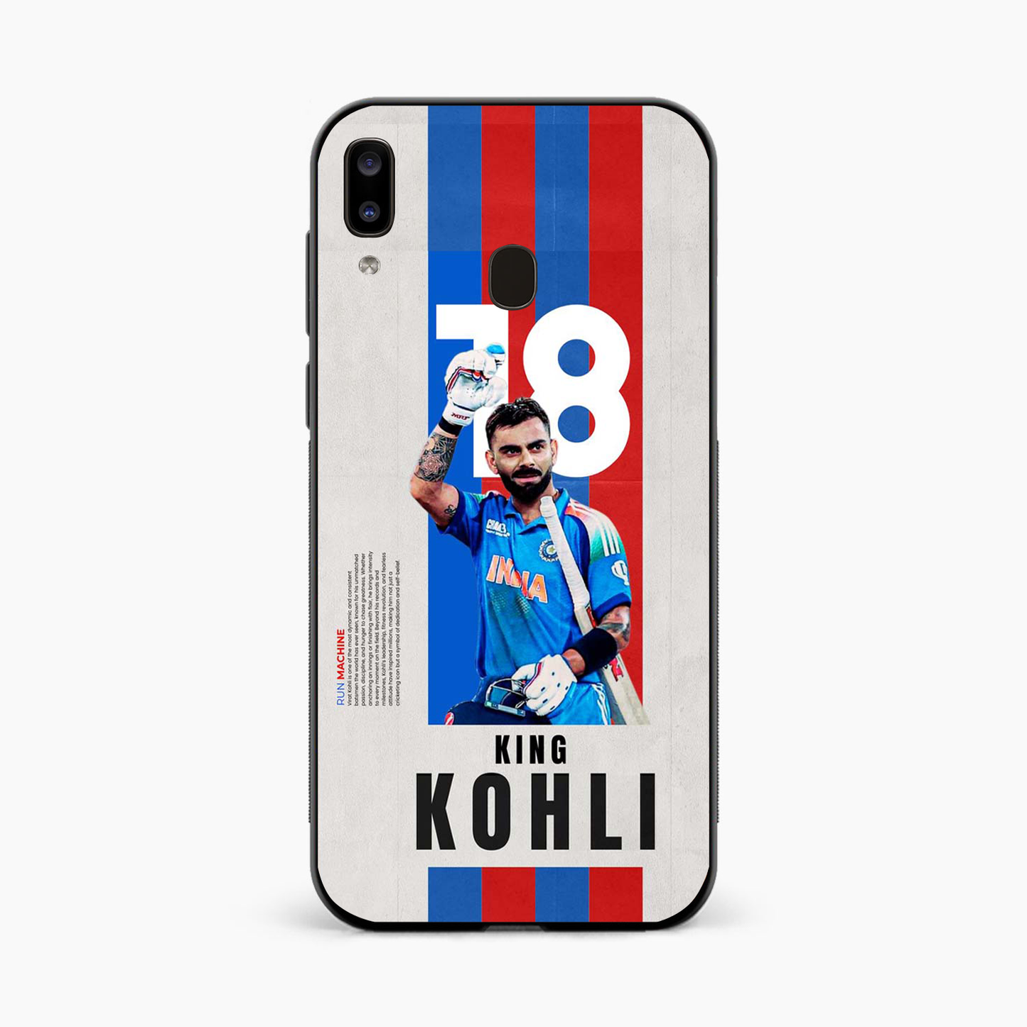 King Kohli Samsung A20 Back Cover