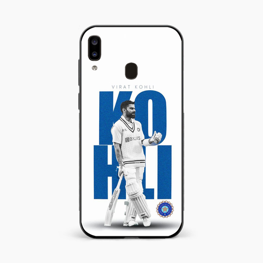 Kohli Strike Mode Samsung A20 Back Cover