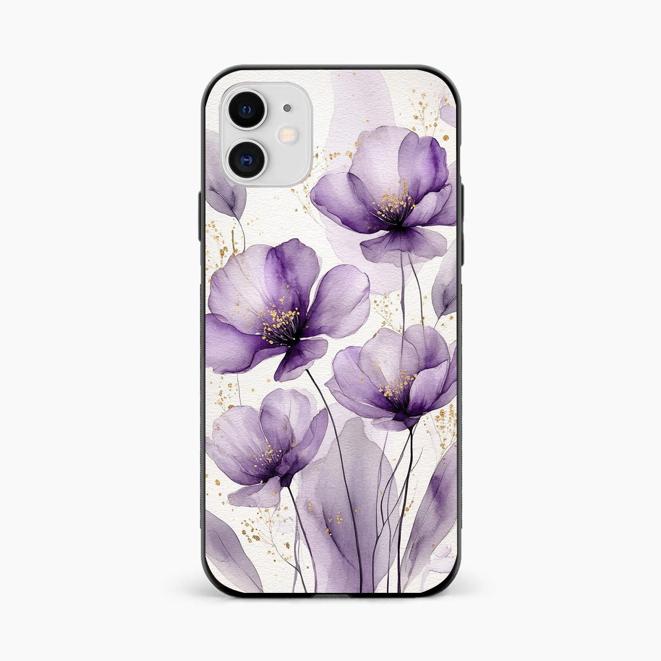 Lavender Bloom Elegance iPhone 12 Back Cover