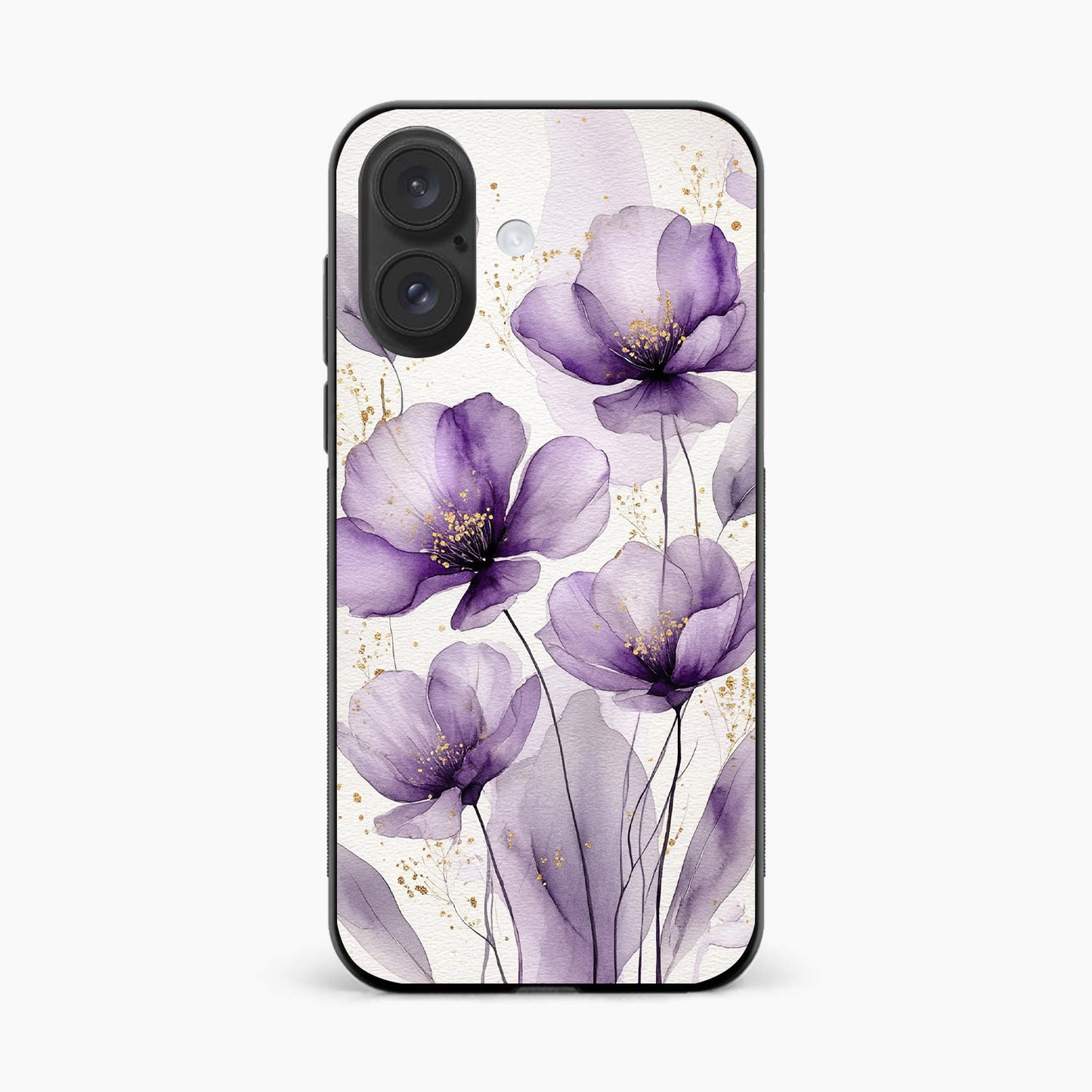 Lavender Bloom Elegance Iphone 16 Back Cover