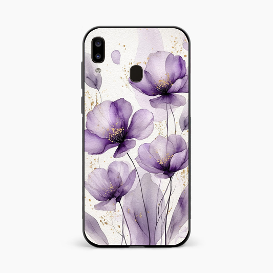 Lavender Bloom Elegance Samsung A20 Back Cover