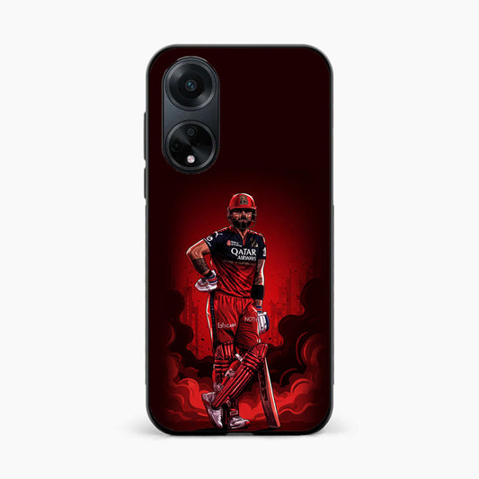 King Kohli Red Art Oppo F23 Back Covers