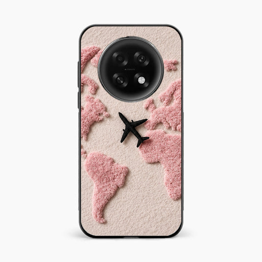Pink Travel Mood Oppo F31 Pro Plus 5G Back Cover