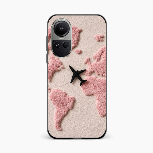 Pink Travel Mood Oppo Reno 10 Back Cover