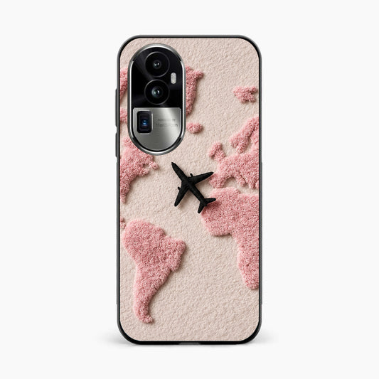 Pink Travel Mood Oppo Reno 10 Pro Plus 5G Back Cover