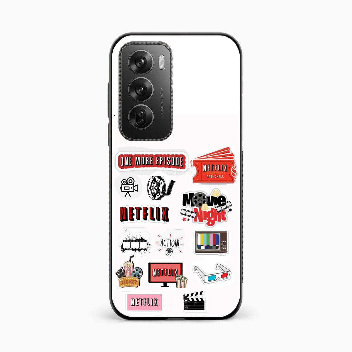 Movie Lover Oppo Reno 12 Pro 5G Aesthetic Back Cover