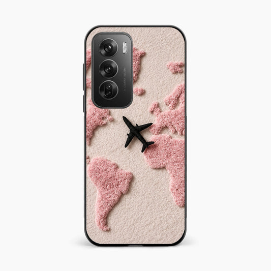 Pink Travel Mood Oppo Reno 12 Pro 5G Back Cover