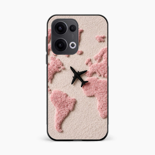 Pink Travel Mood Oppo Reno 13 5G Back Cover