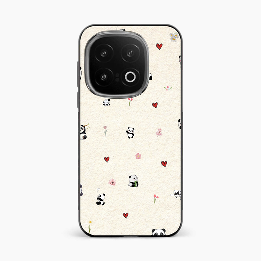 Panda Hearts & Flowers Iqoo 13 5G Back Cover