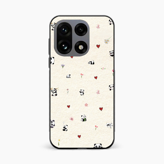 Panda Hearts & Flowers OnePlus 15 5G Back Cover