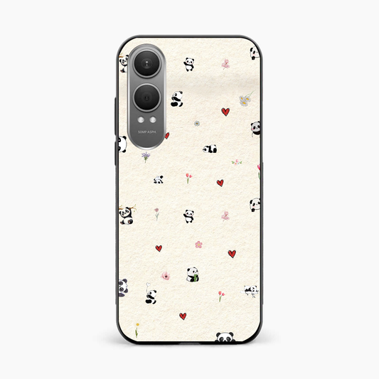 Panda Hearts & Flowers OnePlus Nord CE 4 Lite Back Cover