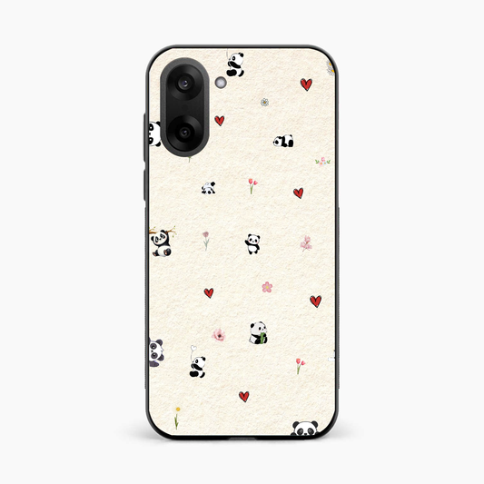 Panda Hearts & Flowers OnePlus Nord CE 5 5G Back Cover
