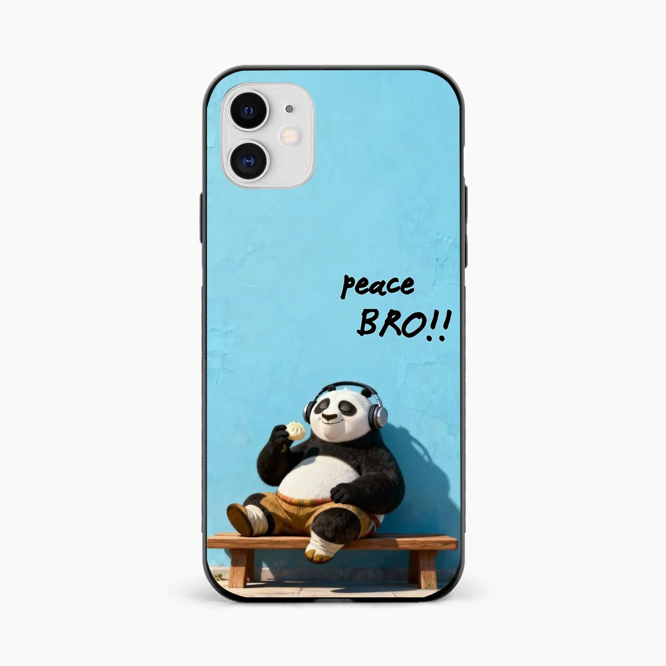 Peace Bro Panda iPhone 12 Back Cover