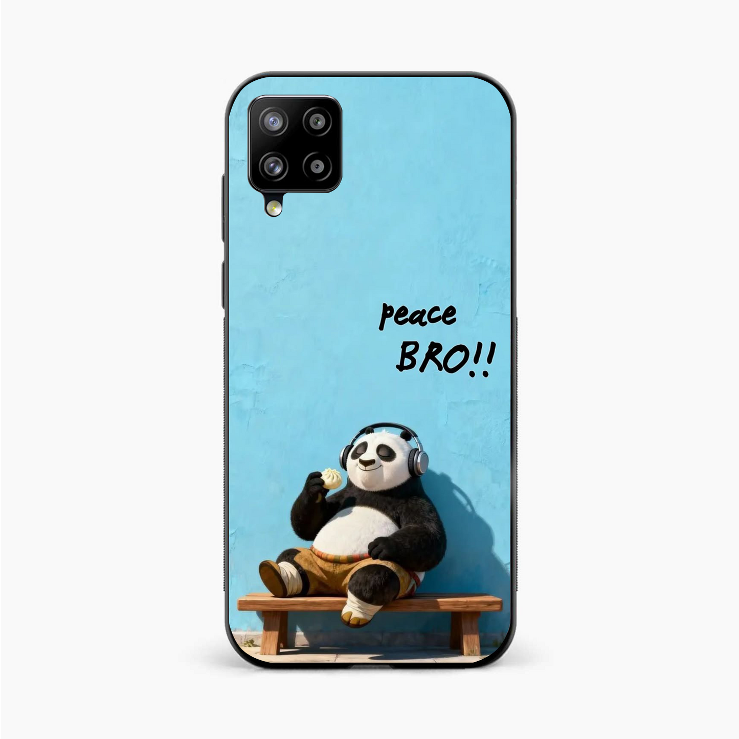 Peace Bro Panda Samsung A12 Nacho Back Cover