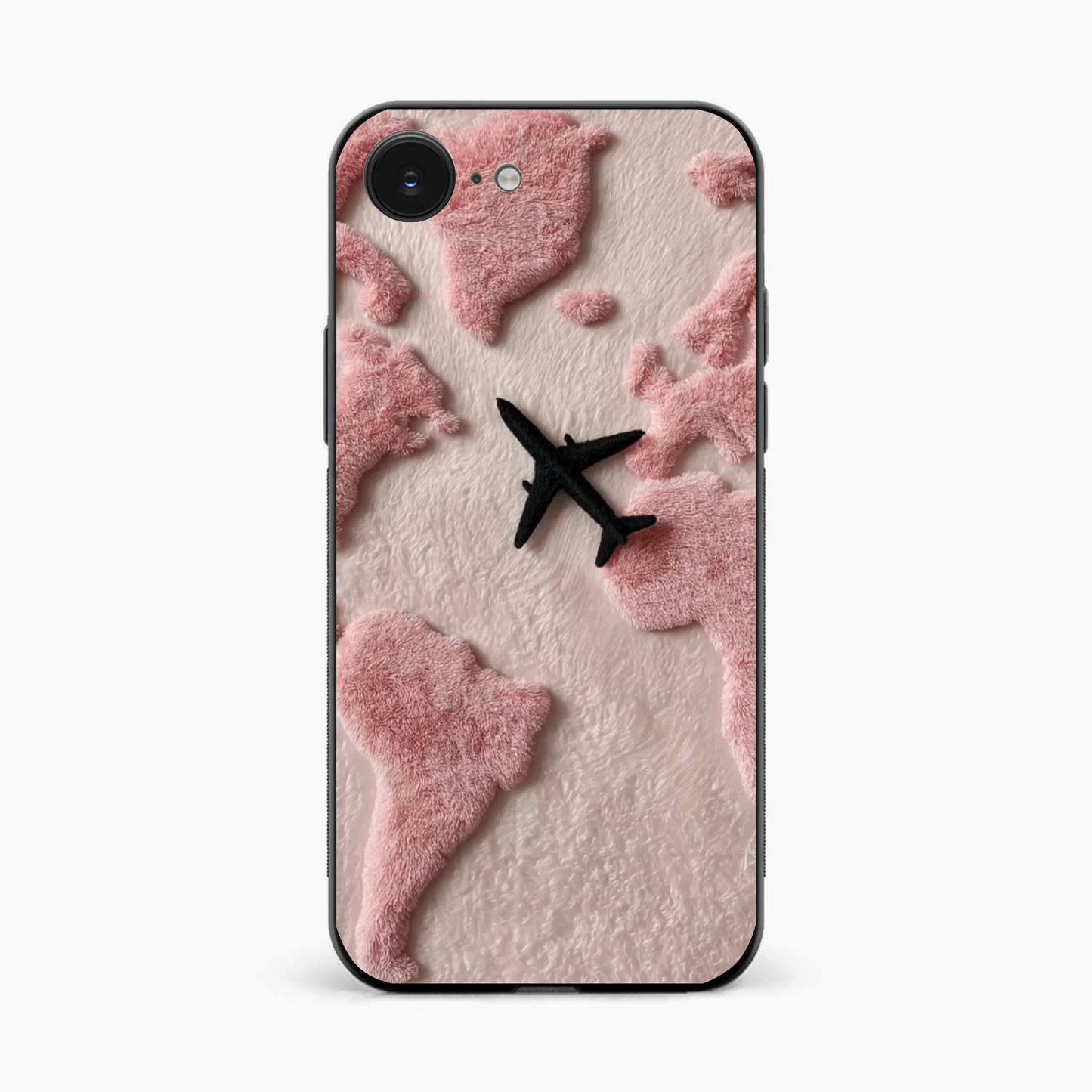 Pink Travel Mood Iphone 16e Back Cover
