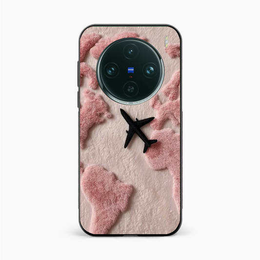Pink Travel Mood Vivo X100 Pro Back Cover