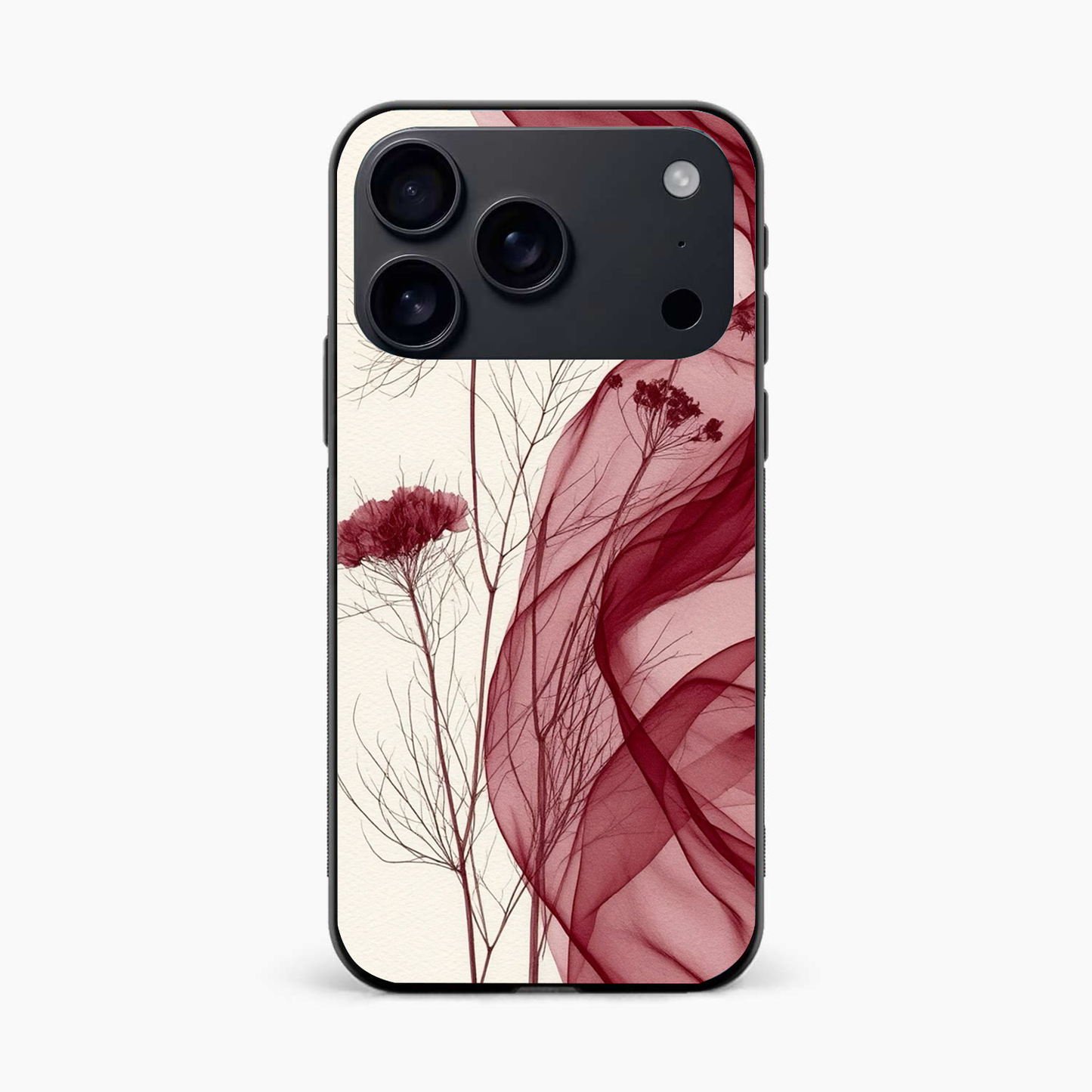 Red Floral Dream Iphone 17 Pro Back Cover