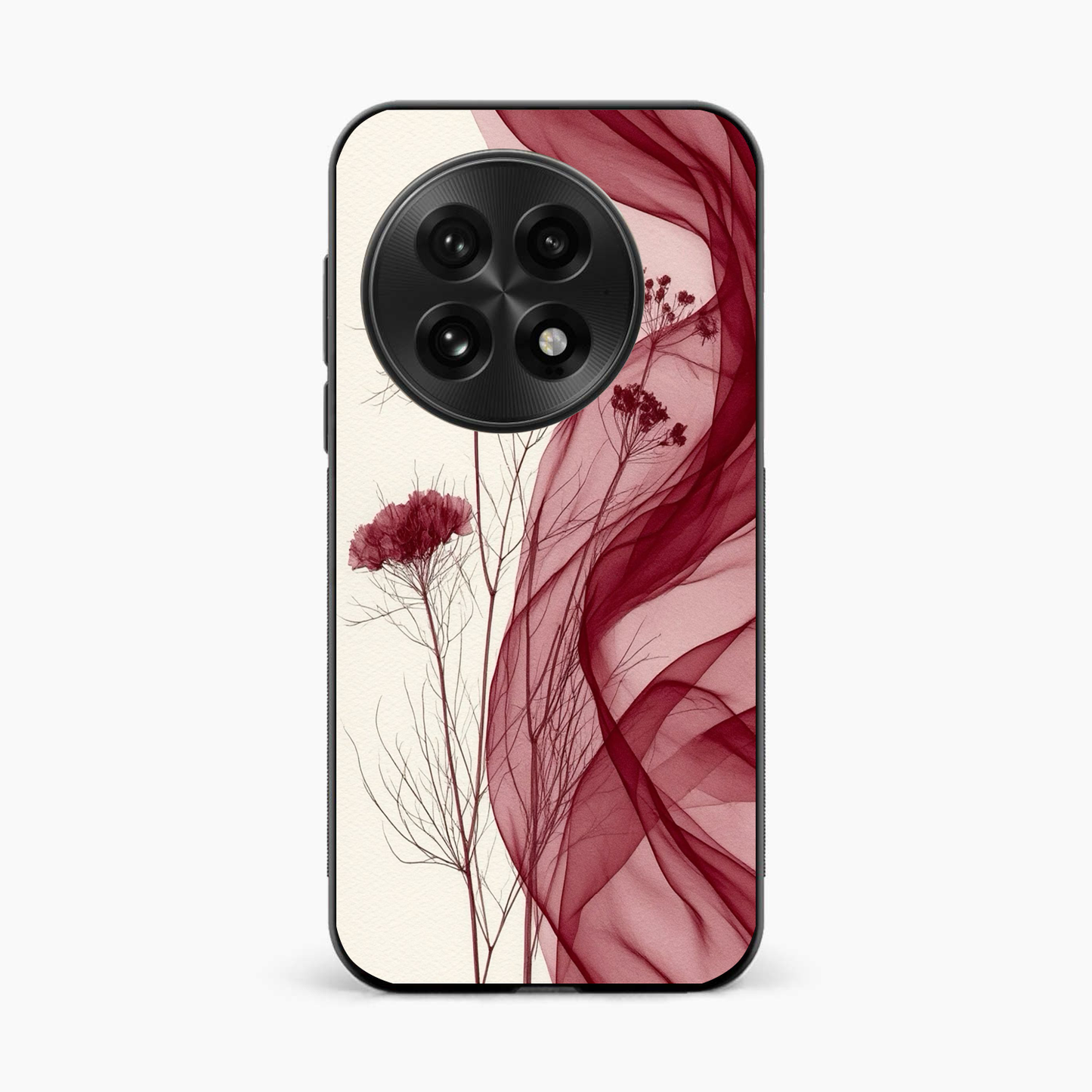 Red Floral Dream OnePlus 13R Back Cover