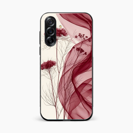 Red Floral Dream Samsung A36 Back Cover