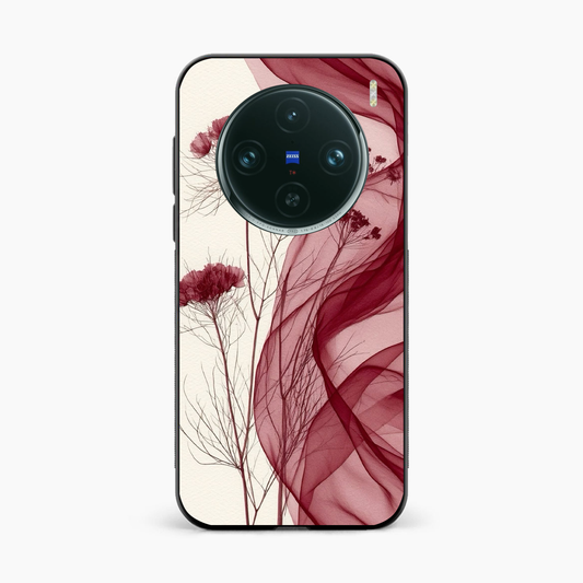 Red Floral Dream Vivo X100 Pro Back Cover