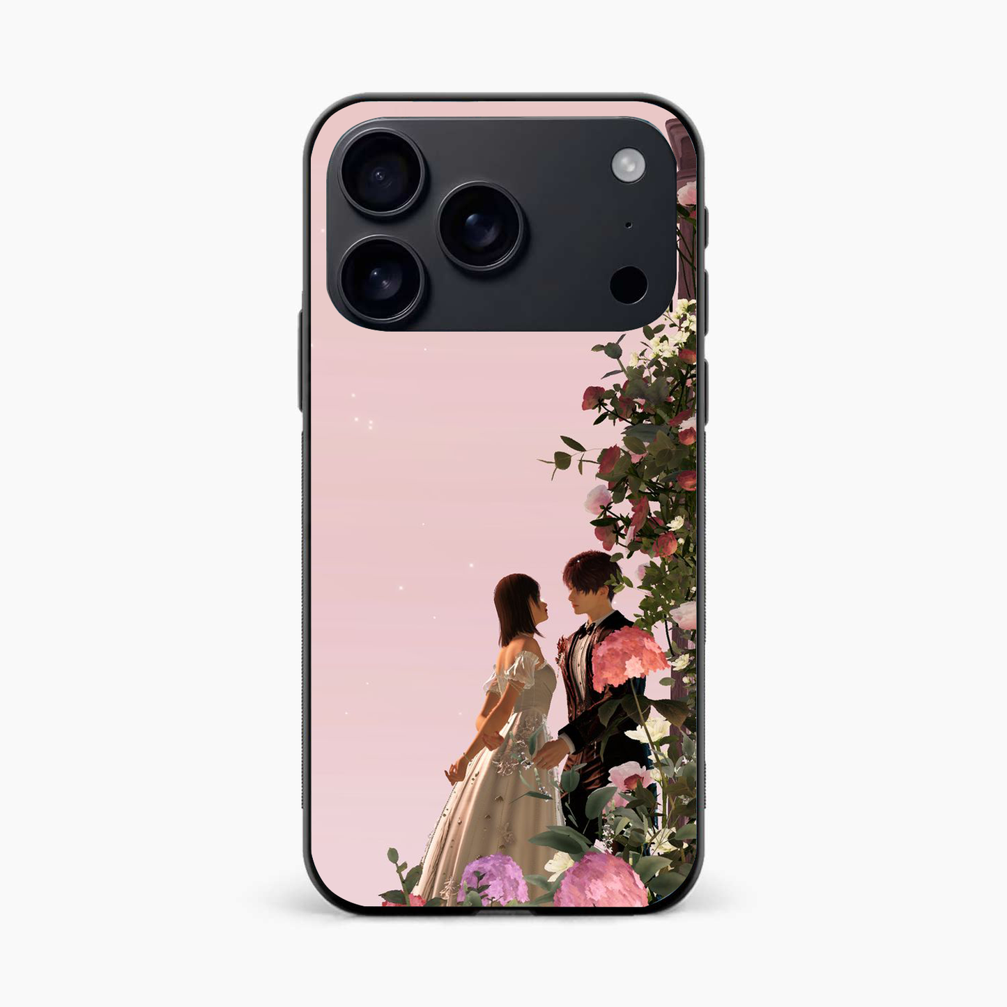 Romantic Blossom Couple Iphone 17 Pro Back Cover
