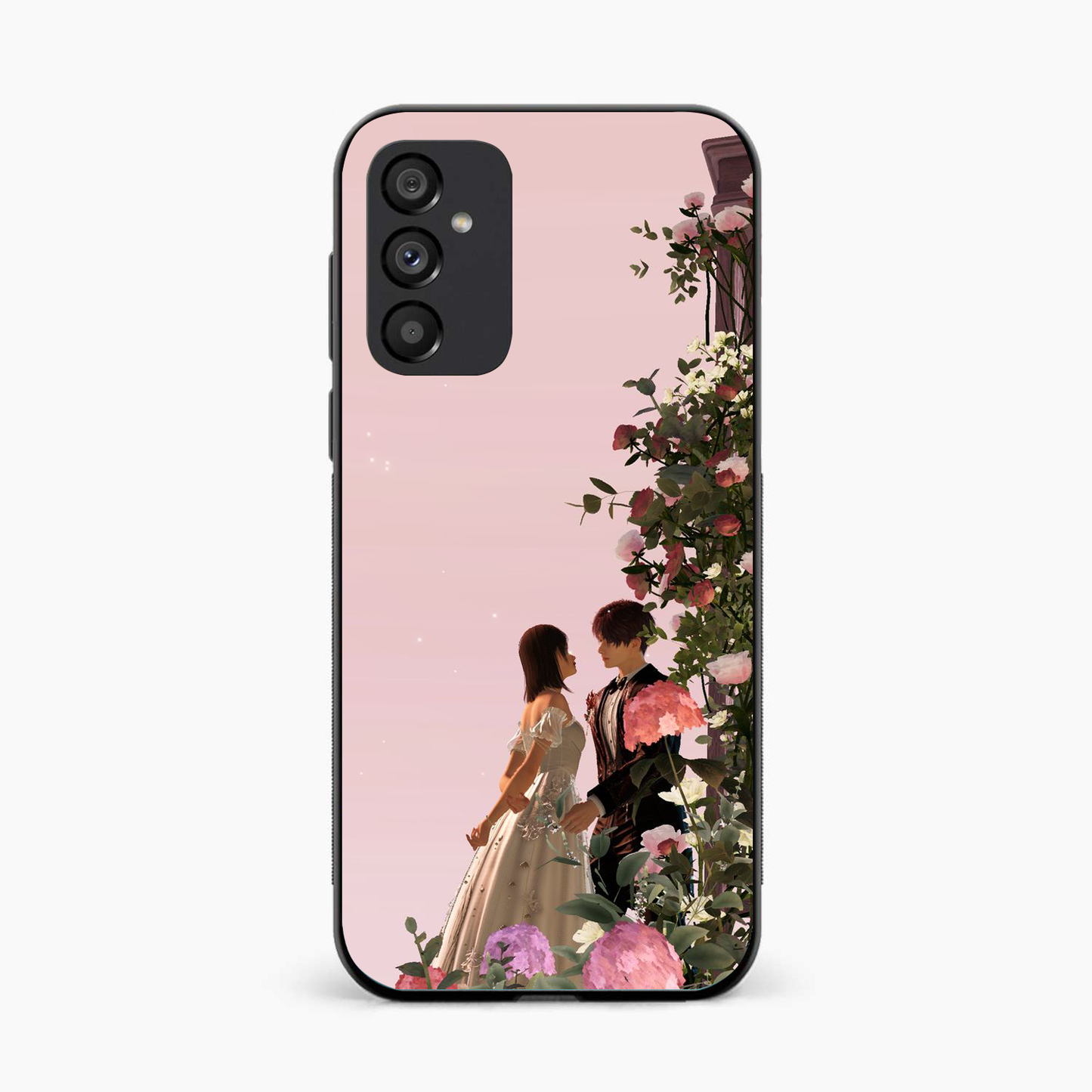 Romantic Blossom Couple Samsung A15 Back Cover