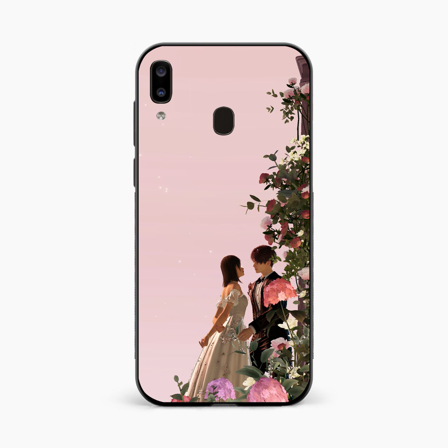 Romantic Blossom Couple Samsung A20 Back Cover