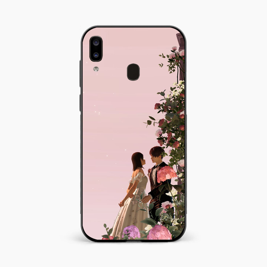 Romantic Blossom Couple Samsung A20 Back Cover
