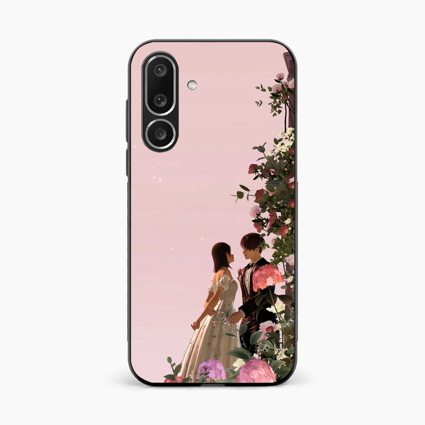 Romantic Blossom Couple Samsung M36 Back Cover