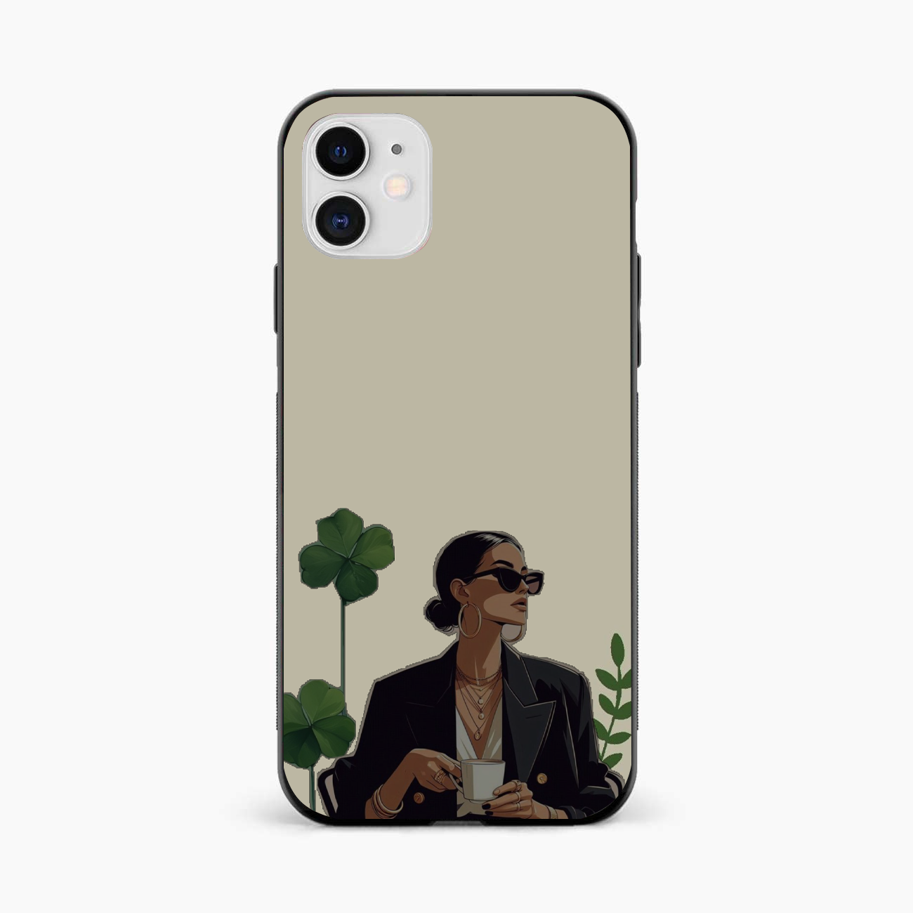 Sassy Minimal Coffee Aesthetic iPhone 12 Back Cover