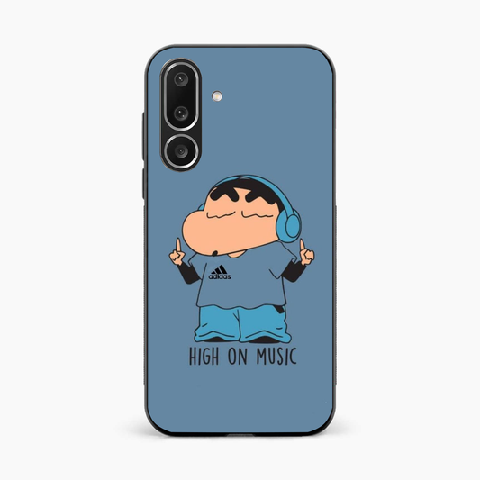 Shinchan High On Music Samsung M36 Back Cover