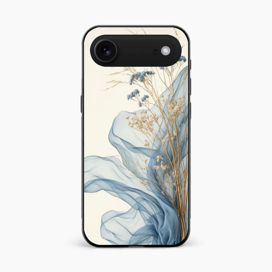 Soft Blue Floral Iphone 17 Air Back Cover